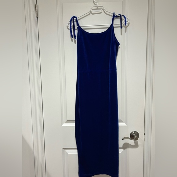 Blue long Slit Dress - Picture 2 of 8